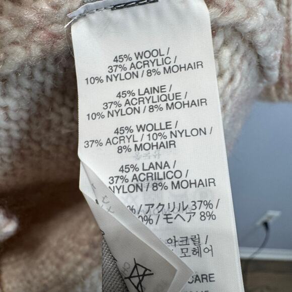 J. Crew Wool Blend Knit Turtle Knit Pink Sweater Preppy Casual Sz XS New - Picture 11 of 11